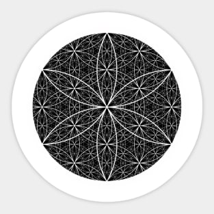 Dimensional Flower of Life 3 Sticker